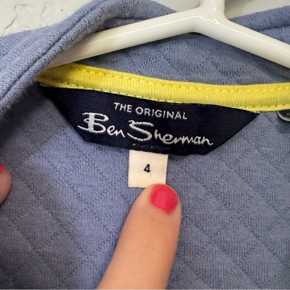 Kid's Ben Sherman Quilted Blue & Yellow Vest - Picture 6 of 9